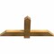 Ekena Millwork Eugene Rough Sawn Timber Gable Bracket, Western Red Cedar, 36"W x 16"H x 2"D x 4"F, 11/12 Pitch GBW036X16X0204EUG00RWR - alternate 4